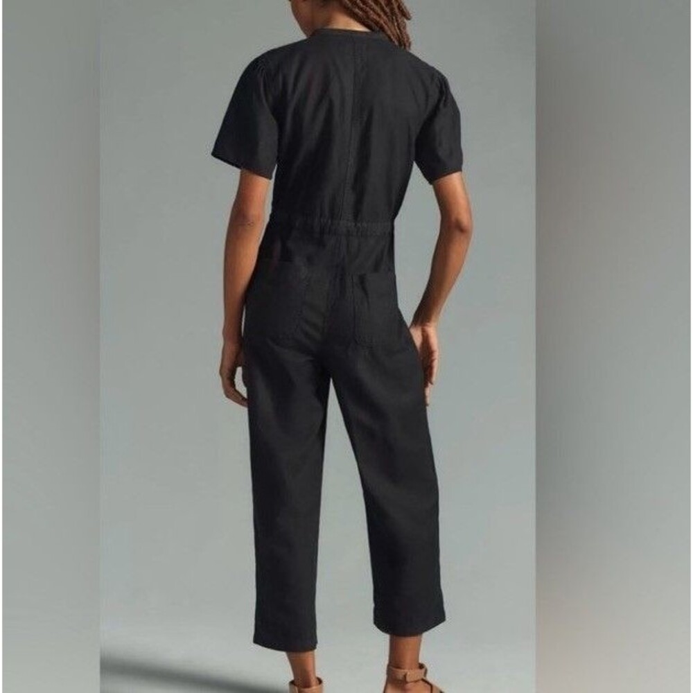 Anthropologie Unpublished Black Utility Jumpsuit Snall - Picture 4 of 12